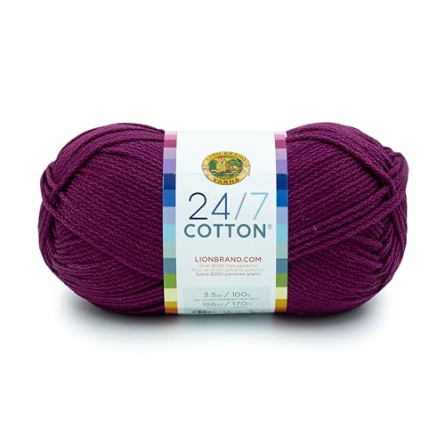 (1 Knäuel) 24/7 Baumwollgarn, Rüben von Lion Brand Yarn