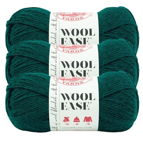 (1 Knäuel) Lion Brand Yarn 620-078A Wool-Ease Garn, Rainforest von Lion Brand Yarn