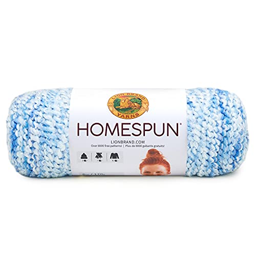 (1 Knäuel) Lion Brand Yarn Homespun Bulky Garn, Delft von Lion Brand Yarn