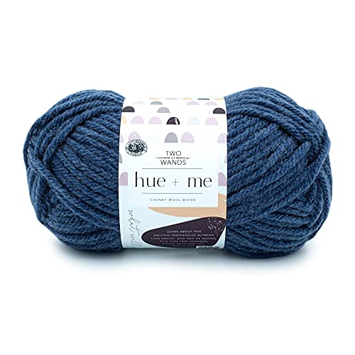 Lion Brand Hue + Me Garn zum Stricken, Häkeln und Basteln, sperrig und dick, weiches Acryl- und Wollgarn, Magic Hour, (1er-Pack) von Lion Brand Yarn