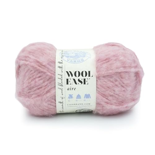 Lion Brand Wool-Ease Aire Garn, weiches Garn zum Stricken, Häkeln und Basteln, Cotton Candy, 1 Packung von Lion Brand Yarn