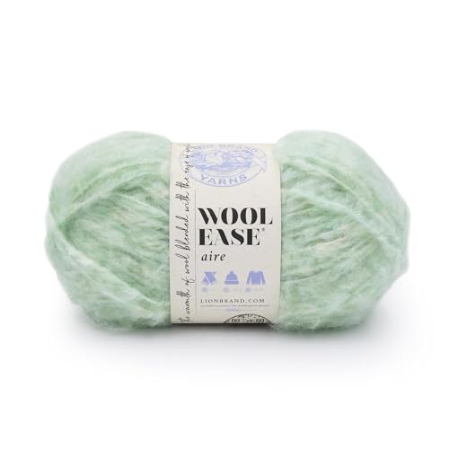 Lion Brand Wool-Ease Aire Garn, weiches Garn zum Stricken, Häkeln und Basteln, Sweet Mint, 1 Packung von Lion Brand Yarn