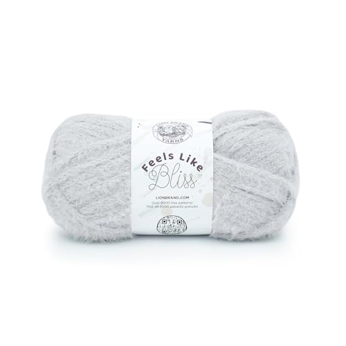 Lion Brand Yarn 153-151H Fühlt sich an wie Glückseligkeit Garn, Nylon, Sterling, 1 Pack von Lion Brand Yarn