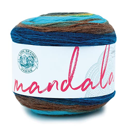 Lion Brand Yarn 525-216 Mandala Garn, Sphinx, Acryl, 1 Pack, 150 von Lion Brand Yarn