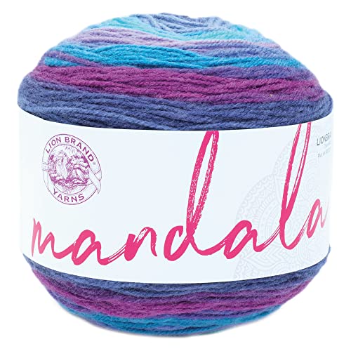 Lion Brand Yarn 525-244 Mandala Garn, Acryl, Hades, 1 Stück, 1770 Foot von Lion Brand Yarn