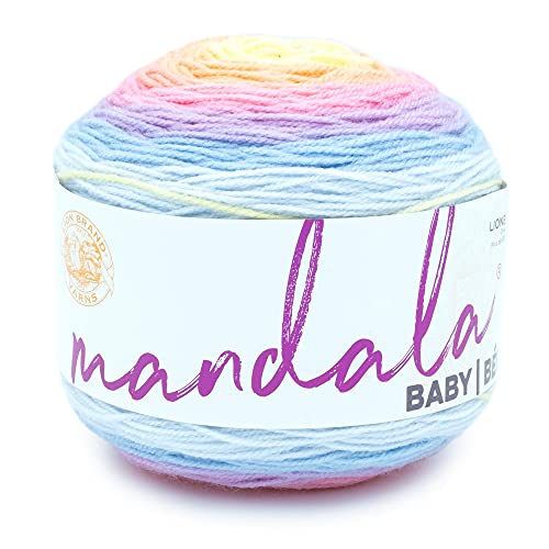 Lion Brand Yarn 526-223 Mandala Baby Garn, Acryl, Acre Woods, 1 Packung, 150 Gramm von Lion Brand Yarn