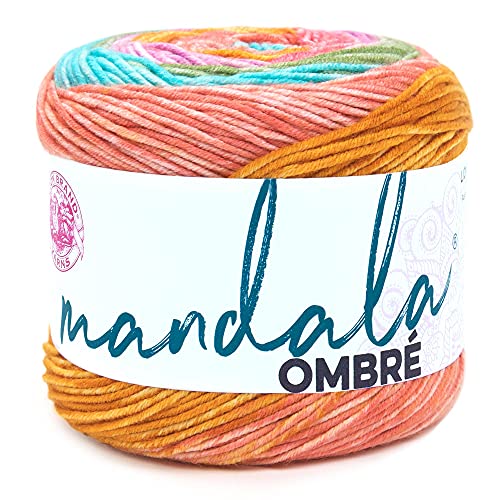 Lion Brand Yarn 551-205 Ombre Company Mandala-Ombré-Garn, Acryl, Ruhig, One Skein, 315 Meter von Lion Brand Yarn