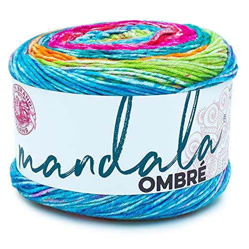 Lion Brand Yarn 551-206 Mandala Ombre Garn, Happy One Size 551-214 von Lion Brand Yarn