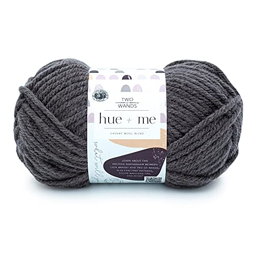 Lion Brand Yarn 617-150 Hue & Me Garn, Acryl, shadow, 125 Gramm von Lion Brand Yarn