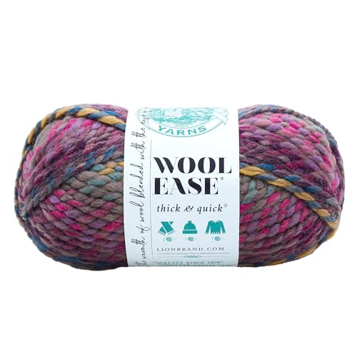 Lion Brand Yarn 640-611 Wool-Ease Thick & Quick, Astroland, Acryl, 21.59 x 9.53 x 9.53 cm, 80 von Lion Brand Yarn