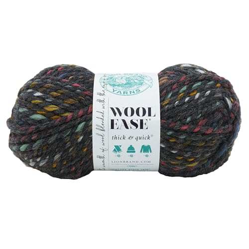 Lion Brand Yarn Company 640-618 Wool-Ease Dickes und schnelles Garn, Bettrock, 1 Knäuel von Lion Brand Yarn