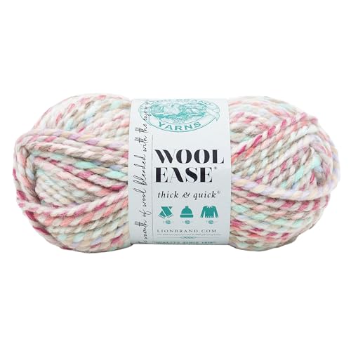 Lion Brand Yarn Company 640-619 Wool-Ease Dickes & schnelles Garn, Karussell, One Skein, 22 von Lion Brand Yarn