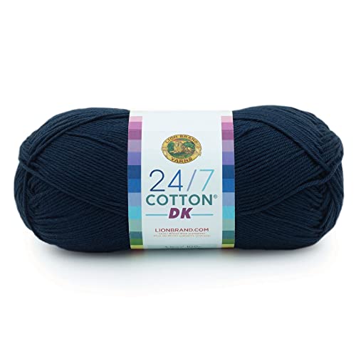 Lion Brand Yarn 769-110AR 24/7 Baumwolle DK Garn, Nightshade, 1 Pack von Lion Brand Yarn