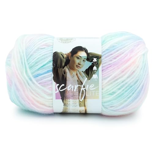 Lion Brand Yarn 827-603F Scarfie Lite Garn, Wollmischgewebe, Seeglas, 1 Pack von Lion Brand Yarn