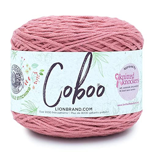 Lion Brand Yarn 835-135 Coboo Garn, Baumwolle Bambus, Terrakotta, 1 Pack, 212 Meter von Lion Brand Yarn