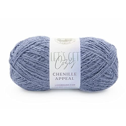 Lion Brand Yarn Chenille Appeal Garn, blauer Granit von Lion Brand Yarn