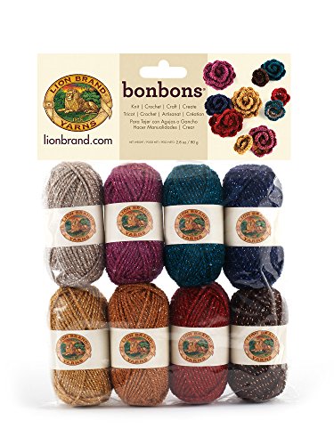 Lion Brand Yarn Company 1 Knäuel Garn Bonbons, Party, Multicolor von Lion Brand Yarn