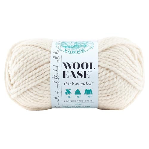 Lion Brand Yarn Company 1 Knäuel Garn Wool-Ease Thick & Quick, Fisherman von Lion Brand Yarn