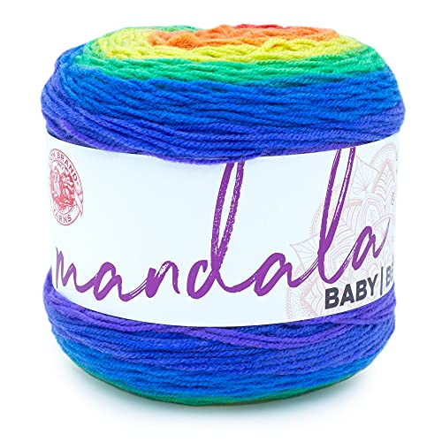 Lion Brand Yarn Company 526-201 Mandala Baby Garn, Rainbow Falls, One Skein von Lion Brand Yarn