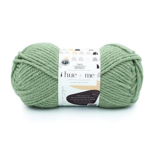 Lion Brand Yarn Company 617-171 Lion Brand Yarn Hue & Me Bulky, Artischocke, 3 Stück Garn, 1 Packung von Lion Brand Yarn