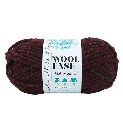 Lion Brand Yarn Company 640-541 Wool-Ease Thick & Quick Garn, Spiced Apple von Lion Brand Yarn