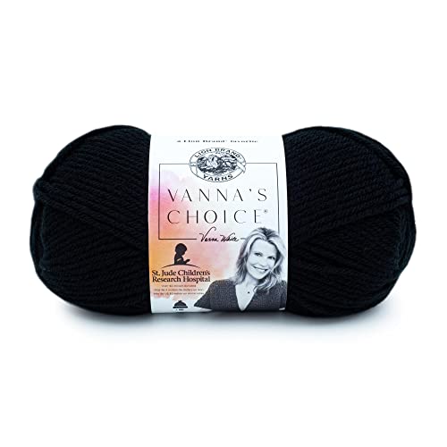 Lion Brand Yarn Company Garn, schwarz, 156 von Lion Brand Yarn