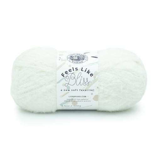 Lion Brand Yarn Fühlt sich an wie Bliss Garn, weiß von Lion Brand Yarn