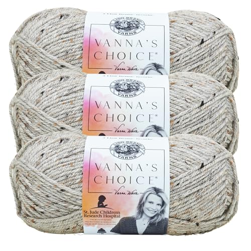 Lion Brand Yarn Garn, Grauer Marmor, 100% Acryl von Lion Brand Yarn