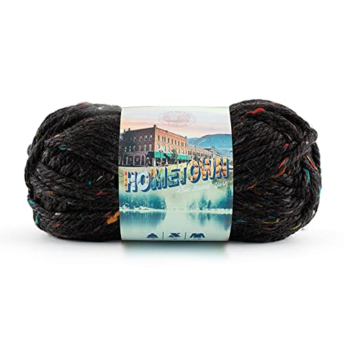 Lion Brand Yarn (1 Skein Hometown Bulky Yarn, Cambridge Tweed Garn, Acryl-/Viskose-Mischgewebe, 1 Pack, 74 von Lion Brand Yarn