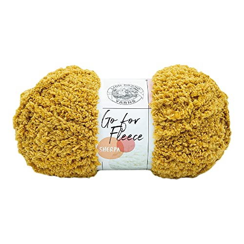 Lion Brand Yarn Go for Fleece Sherpa Garn, Gold von Lion Brand Yarn