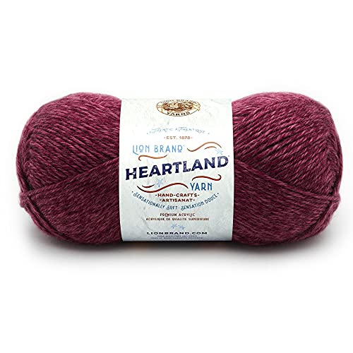 Lion Brand Yarn Heartland Garn zum Häkeln, Stricken und Weben, mehrfarbiges Garn, 1er-Pack, mehrfarbig von Lion Brand Yarn