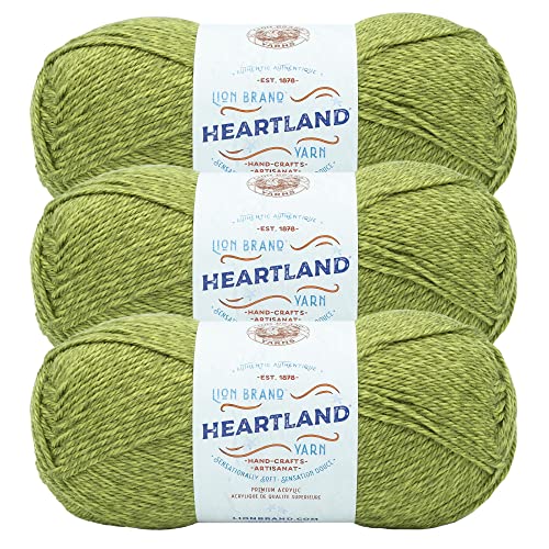 Lion Brand Yarn Heartland Garn zum Häkeln, Stricken und Weben, mehrfarbiges Garn, 3er-Pack, Haleakala von Lion Brand Yarn