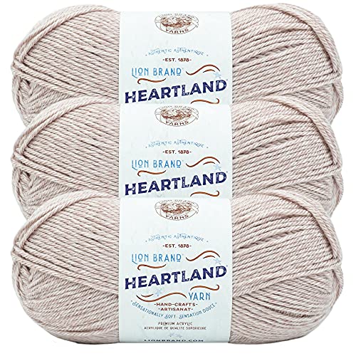 Lion Brand Yarn Heartland Garn zum Häkeln, Stricken und Weben, mehrfarbiges Garn, 3er-Pack, Wolfsfalle von Lion Brand Yarn