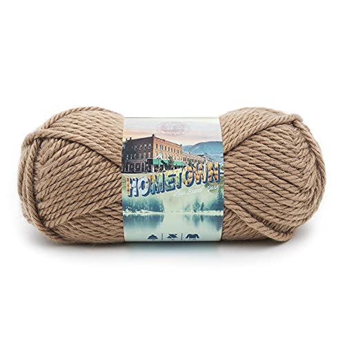 Lion Brand Yarn Hometown Garn, Bulky Garn, Garn zum Stricken und Häkeln, 1er Pack, Hoboken Honey von Lion Brand Yarn