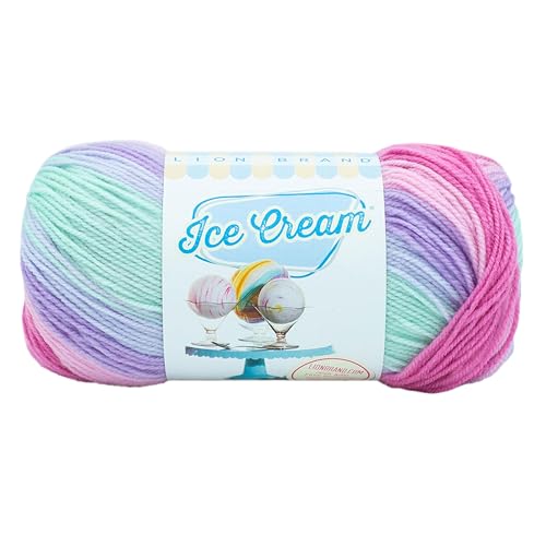 Lion Brand Yarn Ice Cream Garn, Acryl, Ube, 1 Pack von Lion Brand Yarn