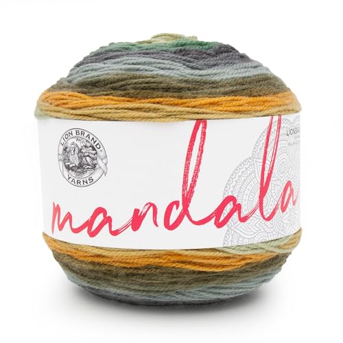 Lion Brand Yarn Mandala, mehrfarbiges Garn zum Stricken, Häkeln und Basteln, Werwolf, 1 Packung von Lion Brand Yarn