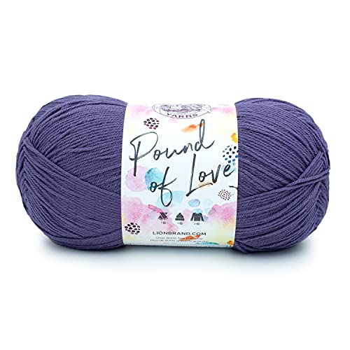 Lion Brand Yarn Pfund der Liebe, Value Garn, großes Garn zum Stricken und Häkeln, Bastelgarn, Distel von Lion Brand Yarn