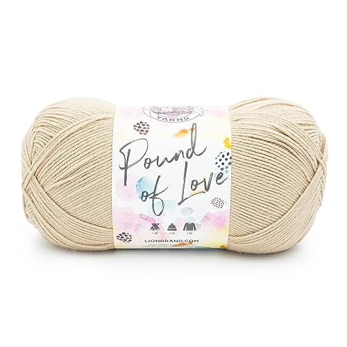 Lion Brand Yarn 550-120G Pound Of Love Garn, Acryl, Zuckerkuchen, 1 Pack von Lion Brand Yarn