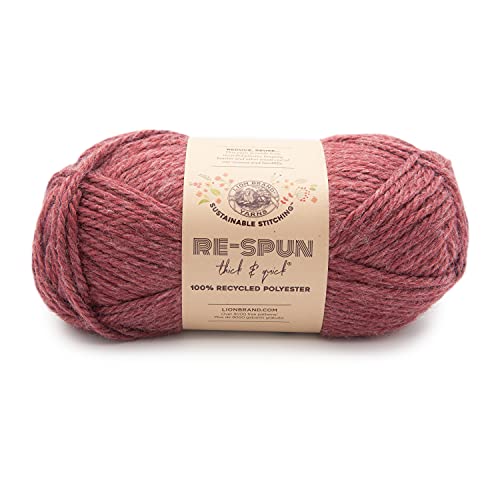 Lion Brand Yarn Re-gesponnenes dickes und schnelles Garn, Dark Cherry von Lion Brand Yarn