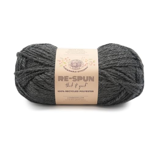 Lion Brand Yarn Re-gesponnenes dickes & schnelles Garn, Raven von Lion Brand Yarn