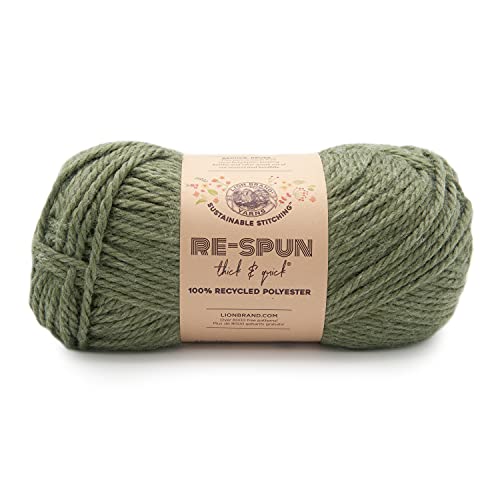 Lion Brand Yarn Re-gesponnenes dickes und schnelles Garn, immergrün. von Lion Brand Yarn