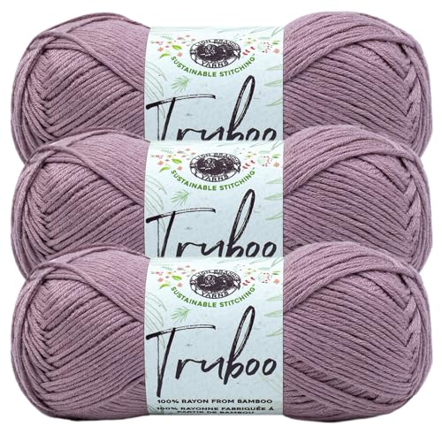 Lion Brand Yarn Truboo Garn, Pilz, 3er-Pack von Lion Brand Yarn