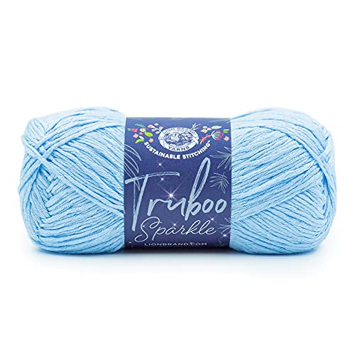 Lion Brand Yarn Truboo Sparkle Garn, Bambus, Frozen, 1 Pack, 178 von Lion Brand Yarn