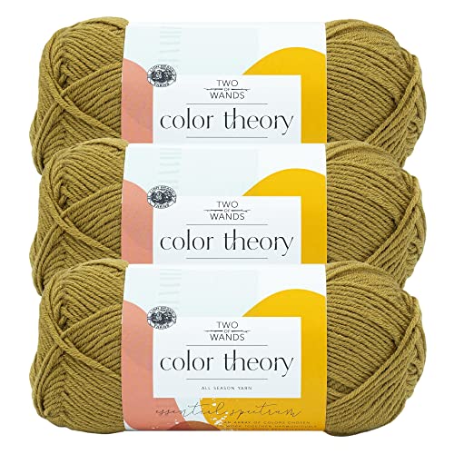 Lion Brand Yarn Two of Wands: Color Theory Garn, Dijon, 3er-Pack von Lion Brand Yarn