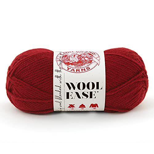 Lion Brand Yarn Wollgarn, Wolle, Cranberry, 1 Pack, 180 von Lion Brand Yarn