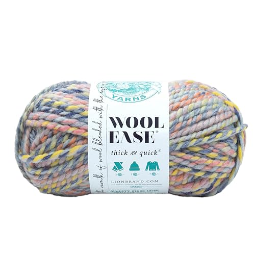 Lion Brand Yarn Wool-Ease Dickes und schnelles Garn, weiches und sperriges Garn zum Stricken, Häkeln und Basteln, 1 Knäuel, Traumfänger von Lion Brand Yarn