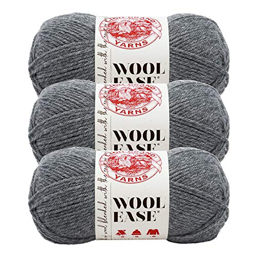 Lion Brand Yarn Wool-Ease Garn, Oxford-Grau, 3 Stück von Lion Brand Yarn