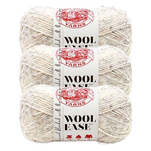 Lion Brand Yarn Wool-Ease Garn, Weizen, 3er-Pack von Lion Brand Yarn