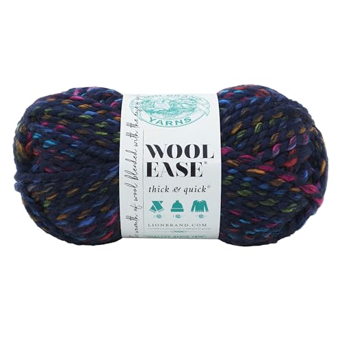 Lion Brand Yarn Company 640-617 Wool-Ease dickes und schnelles Garn, City Lights, ein Knäuel von Lion Brand Yarn