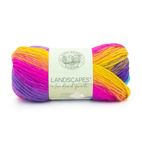 Lion Brand Yarn (1 Skein 545-201 Landscapes Yarn, Boardwalk Landschaften, Broadwalk, Acryl, 10.25 x 10.25 x 19.78 cm, 100 von Lion Brand Yarn